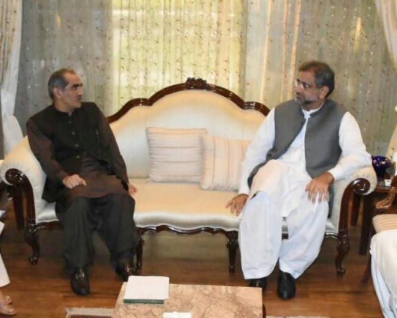 railway minister khuwaja saad rafique briefed the prime minister on several initiatives launched by the government during the last four years photo app