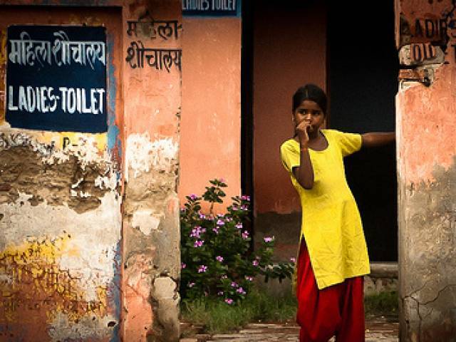 some 70 per cent of indian households do not have toilets although 90 per cent have access to mobile phones photo right to pee campaign