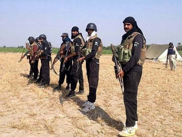 the officers were taken hostage on sunday when they were sailing on a boat nearby an island in the indus river photo express the officers were taken hostage on sunday when they were sailing on a boat nearby an island in the indus river photo express