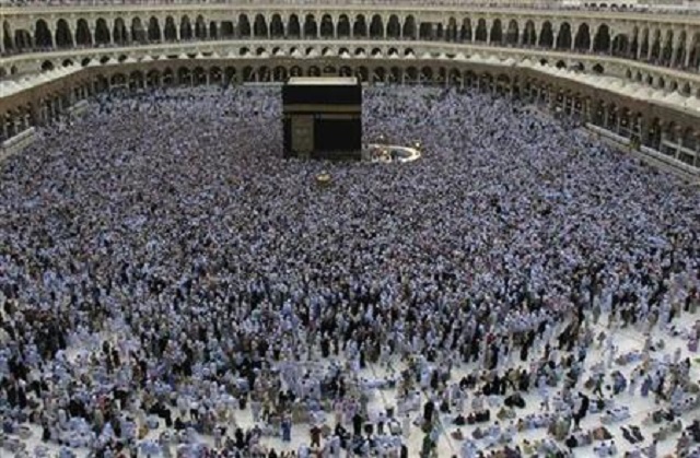 muslim pilgrims circle the kaaba at the grand mosque in makkah during the annual hajj pilgrimage photo reuters