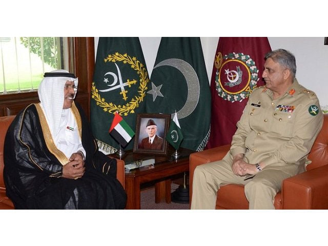 uae ambassador essa abdullah al basha al noaimi meets army chief gen qamar bajwa photo ispr uae ambassador essa abdullah al basha al noaimi meets army chief gen qamar bajwa photo ispr