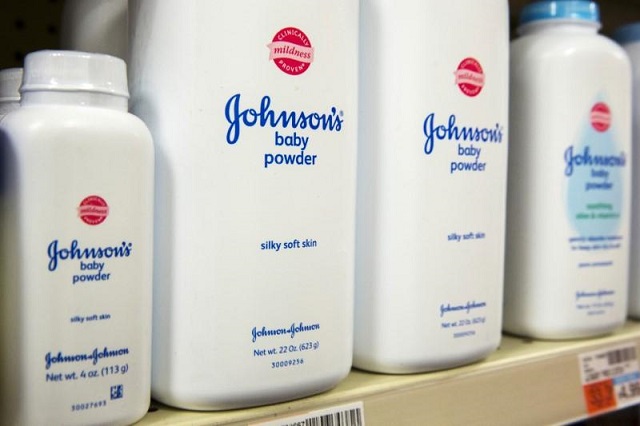 bottles of johnson amp johnson baby powder line a drugstore shelf in new york october 15 2015 photo reuters