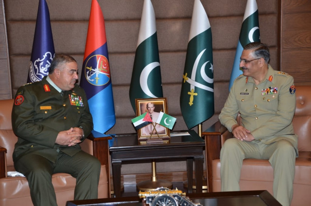 jordan s lt gen mahmoud a fraihat meets gen zubair hayat at ghq on tuesday photo ispr jordan s lt gen mahmoud a fraihat meets gen zubair hayat at ghq on tuesday photo ispr