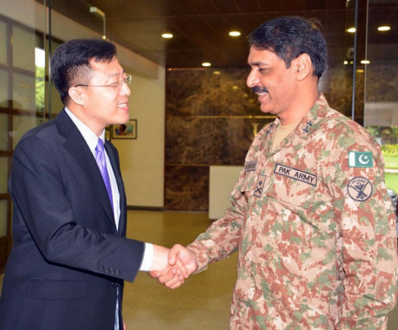 chinese dcm lijian zhao shakes hands with head of military 039 s media wing maj gen asif ghafoor upon his arrival at the ispr directorate in rawalpindi on wednesday august 23 2017 photo ispr chinese dcm lijian zhao shakes hands with head of military 039 s media wing maj gen asif ghafoor upon his arrival at the ispr directorate in rawalpindi on wednesday august 23 2017 photo ispr