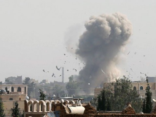 saudi led coalition intensifies yemen air strikes hits grains port