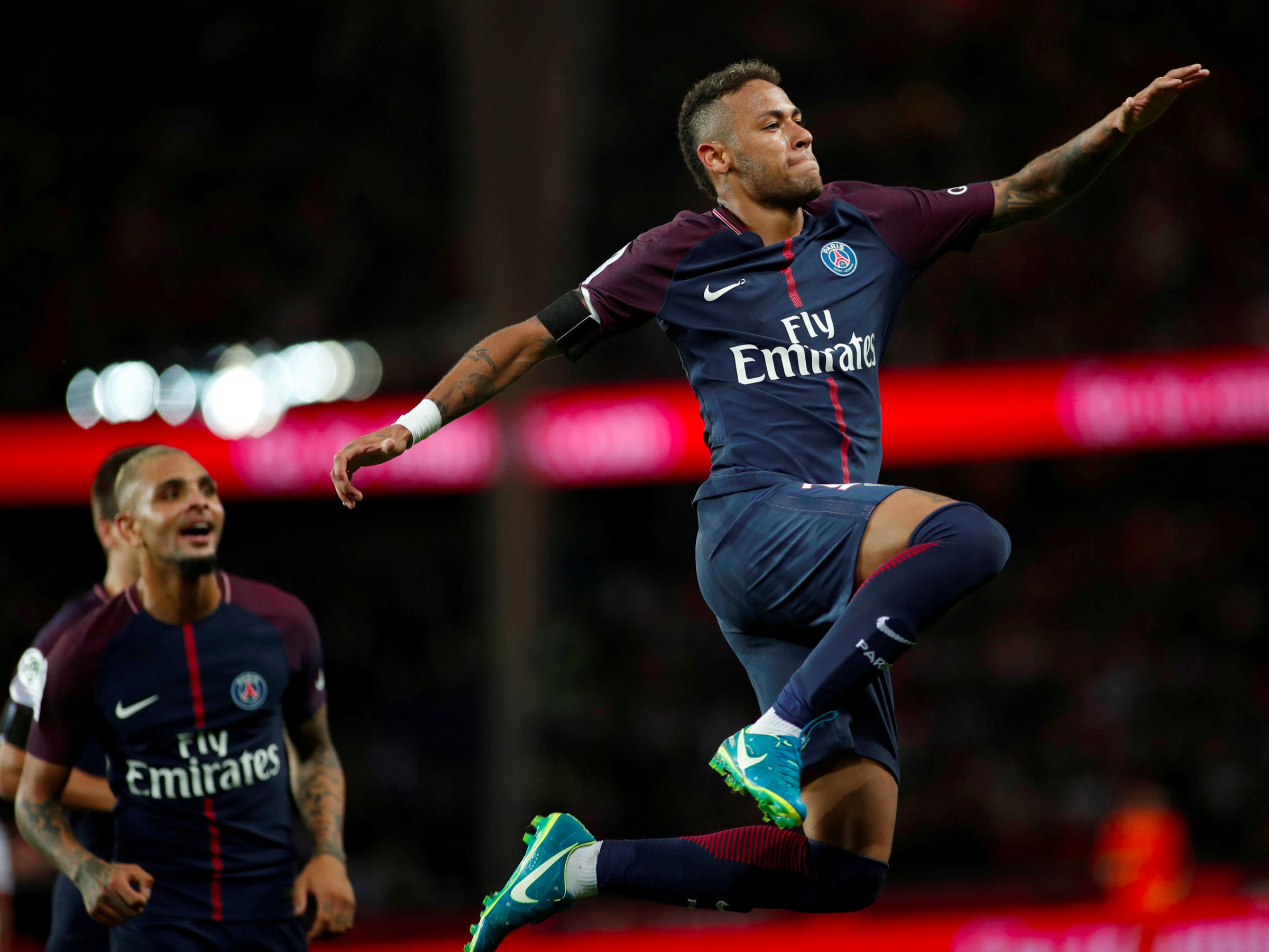 something s gotta give neymar has been in superb form this season but comes up against the league s best defence so far photo afp