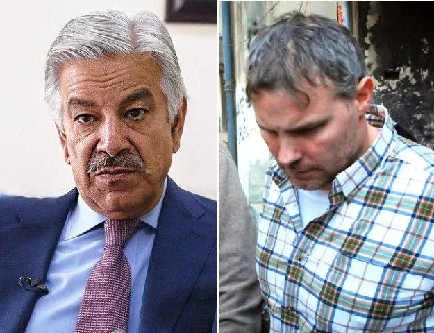 foreign minister khawaja asif and raymond davis photo file foreign minister khawaja asif and raymond davis photo file