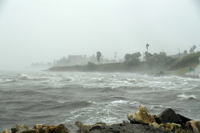 strong winds batter seaside houses before the approaching hurricane harvey in corpus christi texas on august 25 2017 hurricane harvey will soon hit the texas coast with forecasters saying it 039 s possible for up to 3 feet of rain and 125 mph winds photo afp strong winds batter seaside houses before the approaching hurricane harvey in corpus christi texas on august 25 2017 hurricane harvey will soon hit the texas coast with forecasters saying it 039 s possible for up to 3 feet of rain and 125 mph winds photo afp