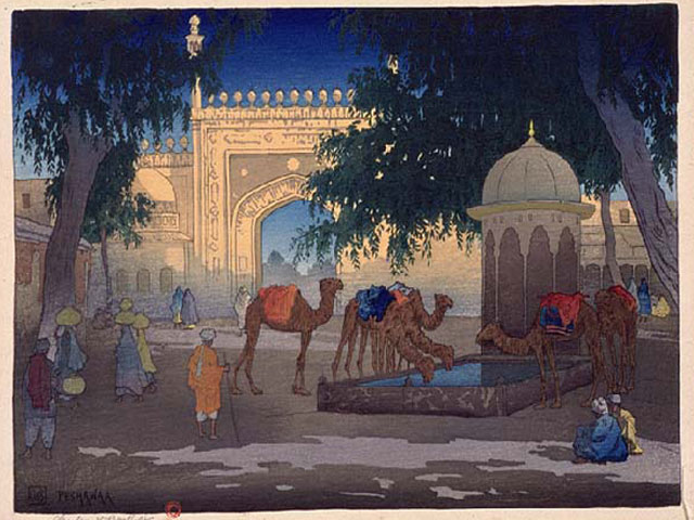 a painting of the peshawar city photo courtesy william charles bartlett retrieved from the honolulu academy of arts