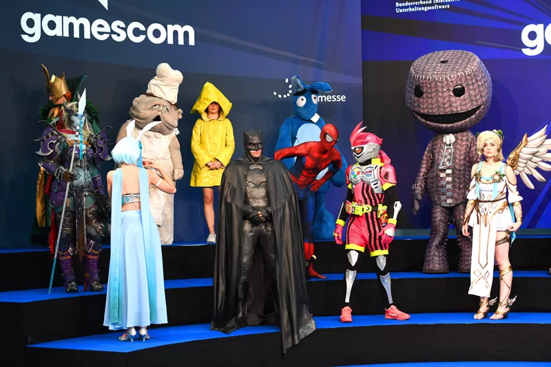this file photo taken on august 22 2017 shows people dressed up as game characters during the opening ceremony of gaming fair quot gamescom quot in cologne western germany photo afp this file photo taken on august 22 2017 shows people dressed up as game characters during the opening ceremony of gaming fair quot gamescom quot in cologne western germany photo afp