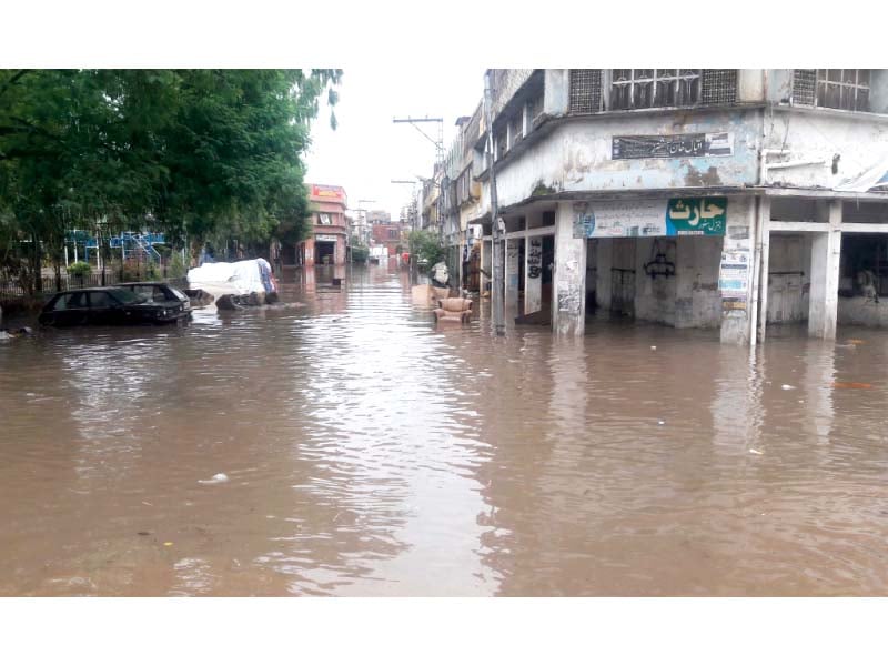 a view of urban flooding photo agha mehroz express