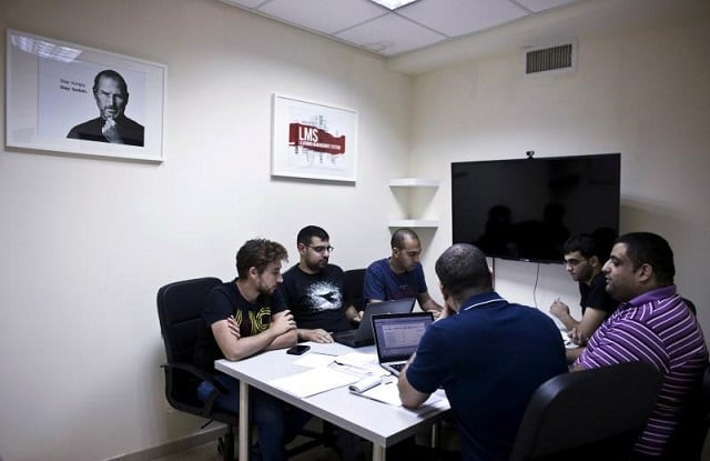 firas jabbour c founder and ceo of start up edunation a social learning platform meets with his team at their offices in nazareth israel june 3 2015 photo reuters firas jabbour c founder and ceo of start up edunation a social learning platform meets with his team at their offices in nazareth israel june 3 2015 photo reuters