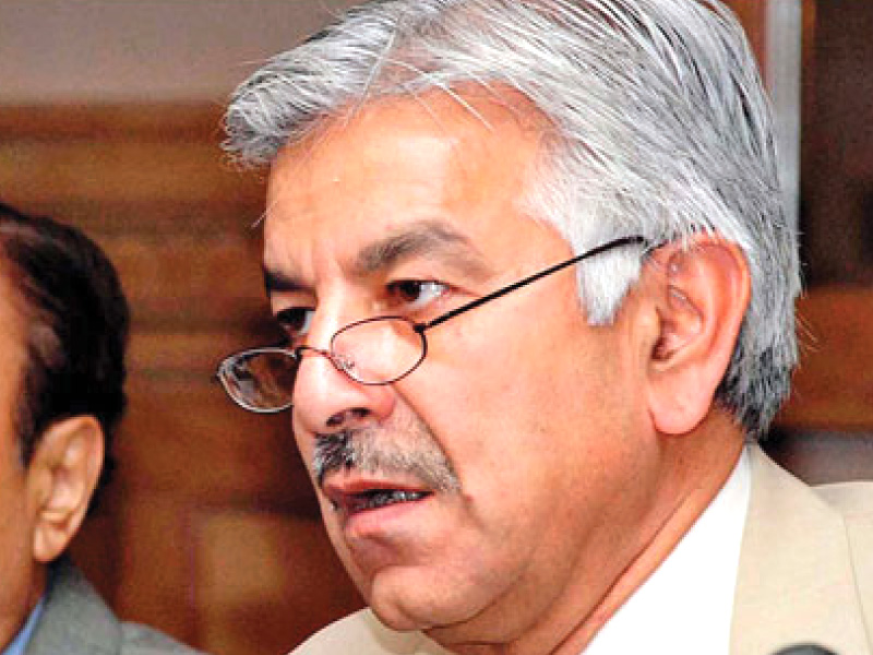 foreign minister khawaja asif photo file