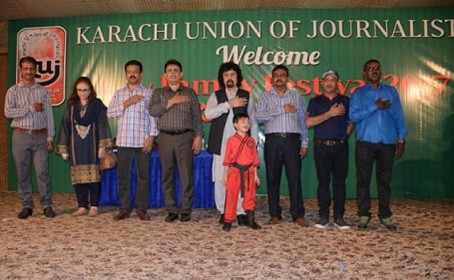 a day out a sports competition and swings were also arranged for the children of the kuj members the winners of the competition were given prizes at the end of day photo express