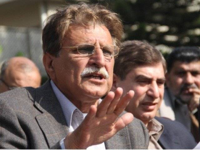 azad jammu and kashmir prime minister farooq haider khan photo express