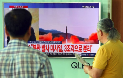 north korea fires ballistic missile over japan north korea fires ballistic missile over japan