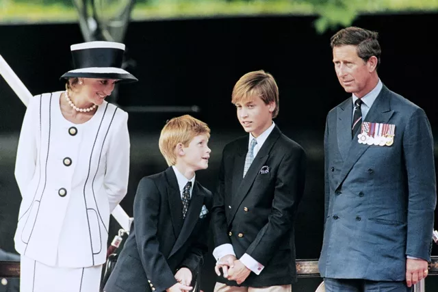 this file photo taken on september 4 1997 shows l r prince william prince harry and their father the prince of wales stopping outside the gates to balmoral castle to look at the floral tributes photo afp this file photo taken on september 4 1997 shows l r prince william prince harry and their father the prince of wales stopping outside the gates to balmoral castle to look at the floral tributes photo afp