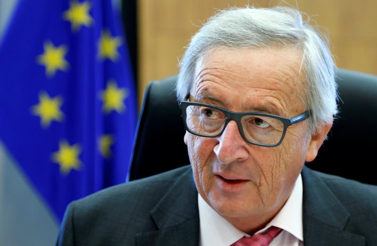 european commission president jean claude juncker chairs a meeting of the eu executive body in brussels belgium photo reuters