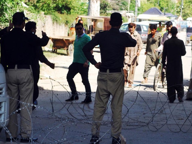 stringent security arrangements have been made at mosques imambargahs and open eid congregations photo file