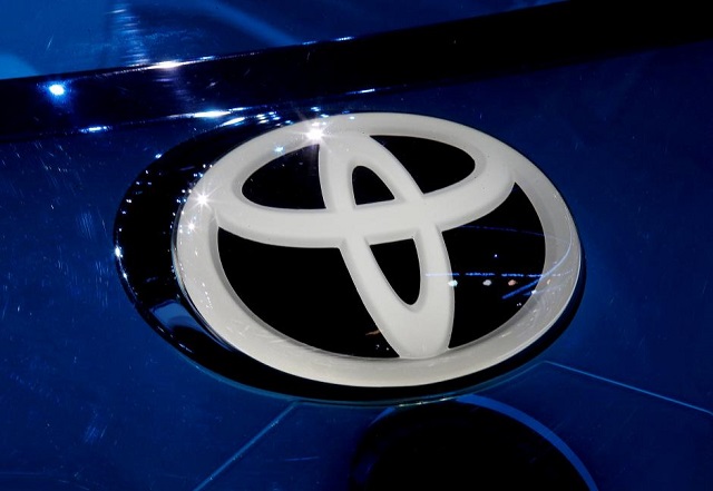 file photo a toyota logo is seen on media day at the mondial de l 039 automobile the paris auto show in paris france september 29 2016 photo reuters