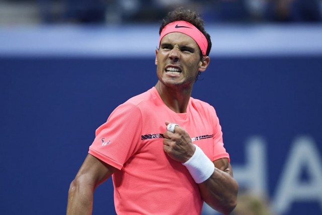 spain 039 s rafael nadal reacts after winning a point against argentina 039 s leonardo mayer during their 2017 us open men 039 s singles match at the usta billie jean king national tennis center in new york on september 2 2017 photo afp spain 039 s rafael nadal reacts after winning a point against argentina 039 s leonardo mayer during their 2017 us open men 039 s singles match at the usta billie jean king national tennis center in new york on september 2 2017 photo afp