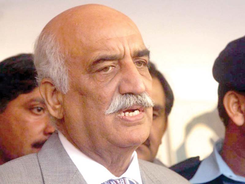 national assembly opposition leader khurshid shah photo file