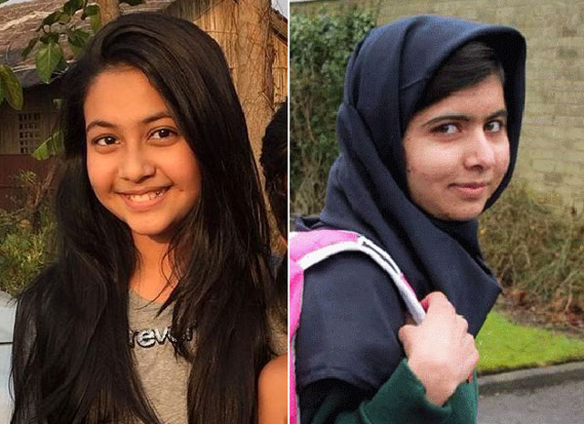 reem sheikh left is playing the lead role in malala 039 s biopic called 039 gul makai 039 photo express