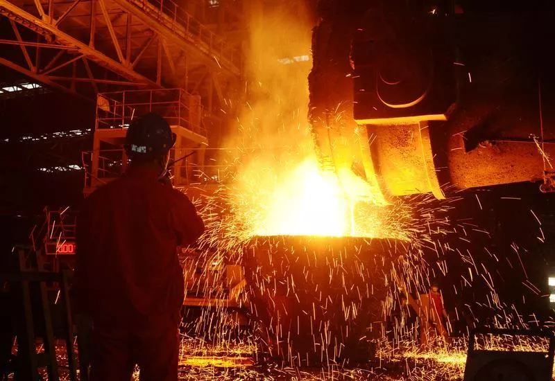 an employee works at a steel factory in dalian liaoning province china june 27 2016 photo reuters an employee works at a steel factory in dalian liaoning province china june 27 2016 photo reuters