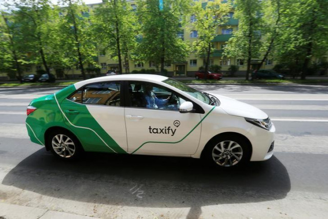 a taxify car drives in tallinn estonia june 13 2017 photo reuters a taxify car drives in tallinn estonia june 13 2017 photo reuters