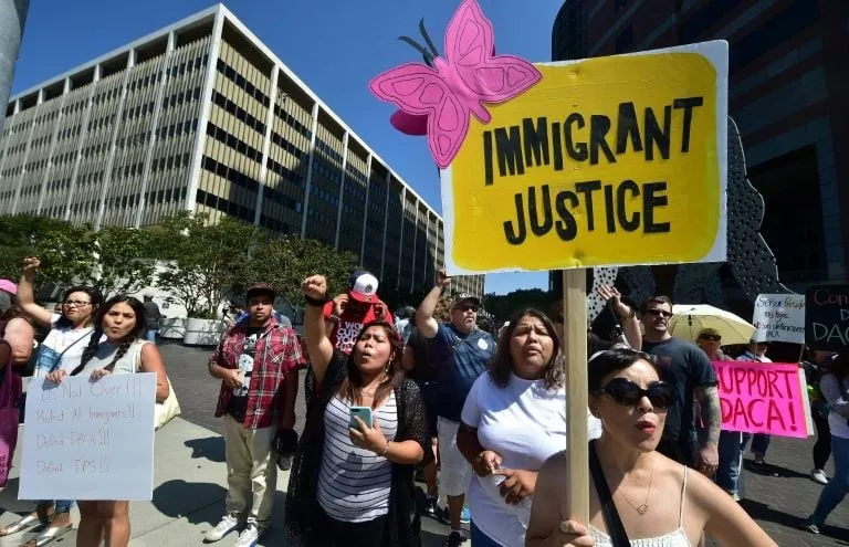 immigrants and their supporters demonstrated in los angeles and other cities following president donald trump 039 s move to rescind the amnesty protecting 800 000 young immigrants from deportation photo afp immigrants and their supporters demonstrated in los angeles and other cities following president donald trump 039 s move to rescind the amnesty protecting 800 000 young immigrants from deportation photo afp