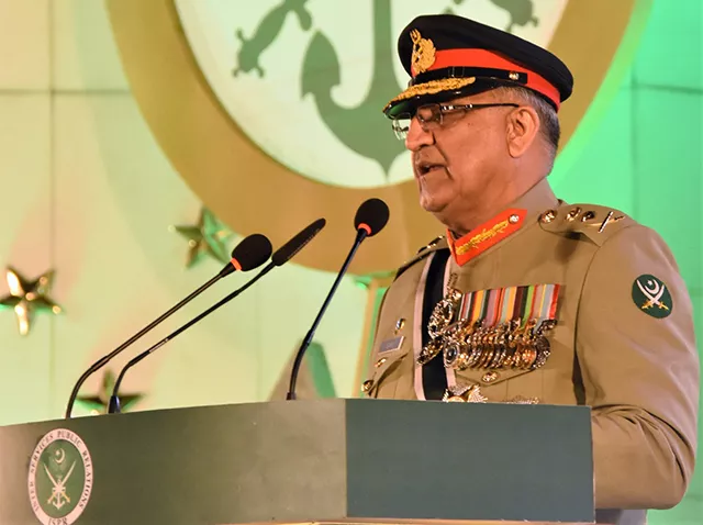 army chief general qamar javed bajwa addresses a defence day event at ghq on september 6 2017 photo ispr army chief general qamar javed bajwa addresses a defence day event at ghq on september 6 2017 photo ispr