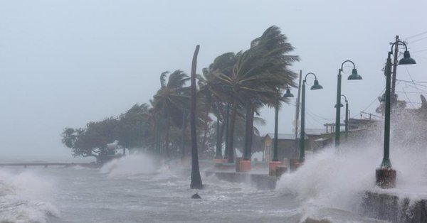 waves crash against the seawall as hurricane irma slammed across islands in the northern caribbean on wednesday in fajardo puerto rico september 6 2017 photo reuters