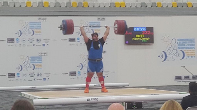unparalleled performance butt showed extraordinary form in the finals of the event by quashing the tough competition given to him by weightlifters from india new zealand and samoa in the juniors category photo courtesy pwf unparalleled performance butt showed extraordinary form in the finals of the event by quashing the tough competition given to him by weightlifters from india new zealand and samoa in the juniors category photo courtesy pwf