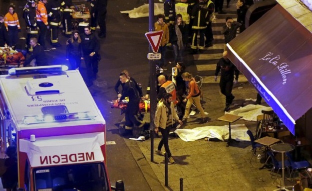 a general view of the scene outside a restaurant following the attack in paris photo reuters