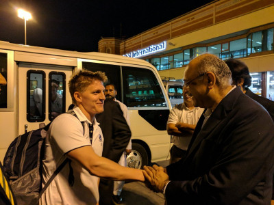 world xi squad arrives in lahore amid tight security