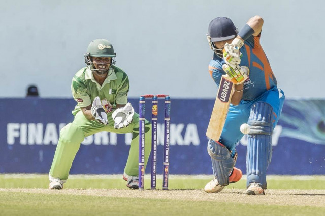 pakistan 039 jgc downed india 039 s mmmcc by seven wickets in their first group match of the red bull campus cricket tournament photo courtesy red bull pakistan 039 jgc downed india 039 s mmmcc by seven wickets in their first group match of the red bull campus cricket tournament photo courtesy red bull