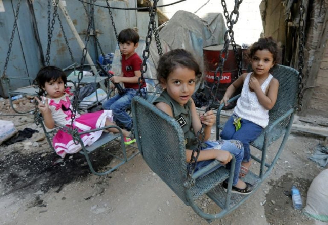 syrian refugee children play on a street in the palestinian shatila refugee camp on the southern outskirts of the lebanese capital beirut photo afp syrian refugee children play on a street in the palestinian shatila refugee camp on the southern outskirts of the lebanese capital beirut photo afp