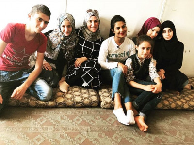 priyanka sends shoutout to katrina srk salman from jordanian refugee camp