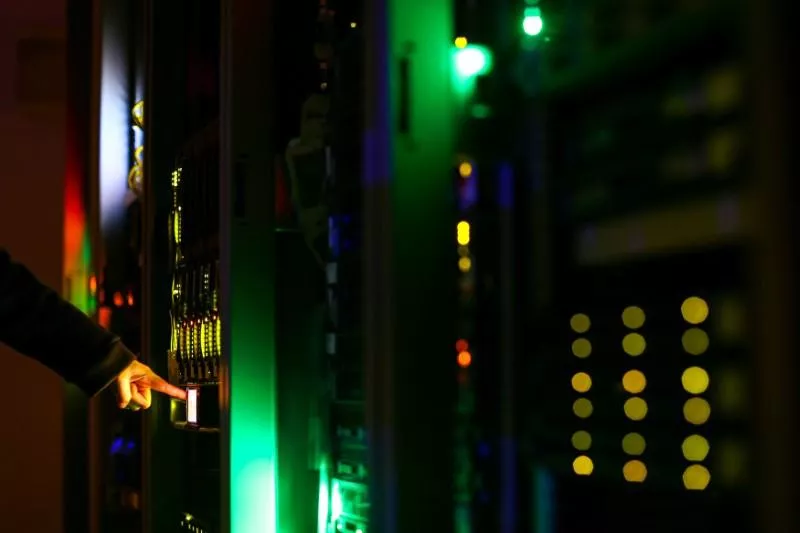 a man poses inside a server room at an it company photo reuters a man poses inside a server room at an it company photo reuters