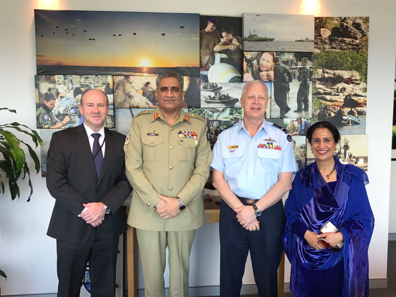 army chief general qamar bajwa is in australia on a two day official visit photo ispr