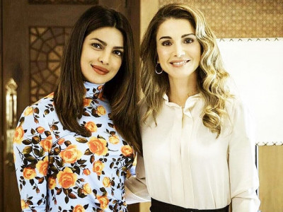 priyanka chopra meets queen rania as she bids goodbye to jordan