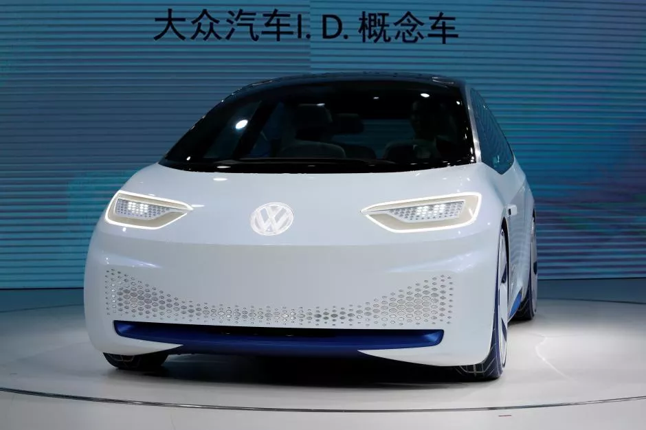 a volkswagen id electric vehicle is shown at a news conference in guangzhou china november 17 2016 photo reuters a volkswagen id electric vehicle is shown at a news conference in guangzhou china november 17 2016 photo reuters