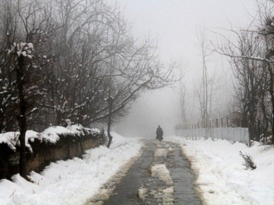 snowfall comes early to chitral
