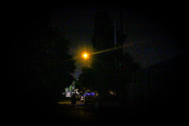 a nighttime view of a street karachi 039 s federal b area neighbourhood photo fawad hasan