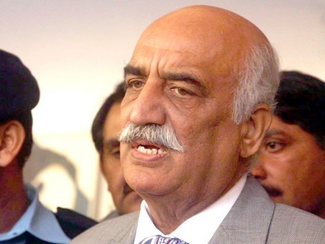 leader of the opposition in national assembly khurshid shah photo file