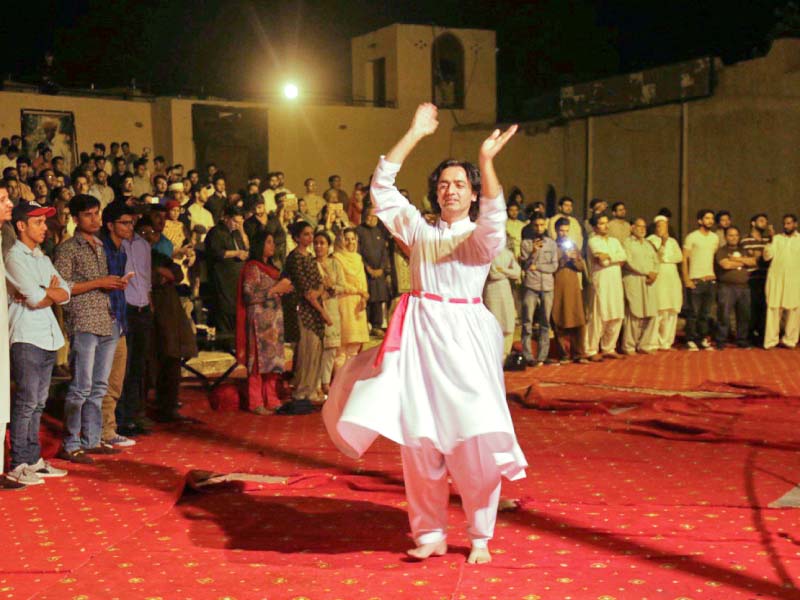 a man dances on qawwali sung by imran aziz mian photo express