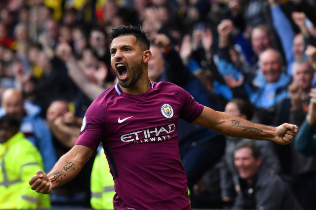 unplayable aguero scored three and created another against watford and could have added a fourth had he not allowed sterling to leapfrog him on penalty duties photo afp unplayable aguero scored three and created another against watford and could have added a fourth had he not allowed sterling to leapfrog him on penalty duties photo afp
