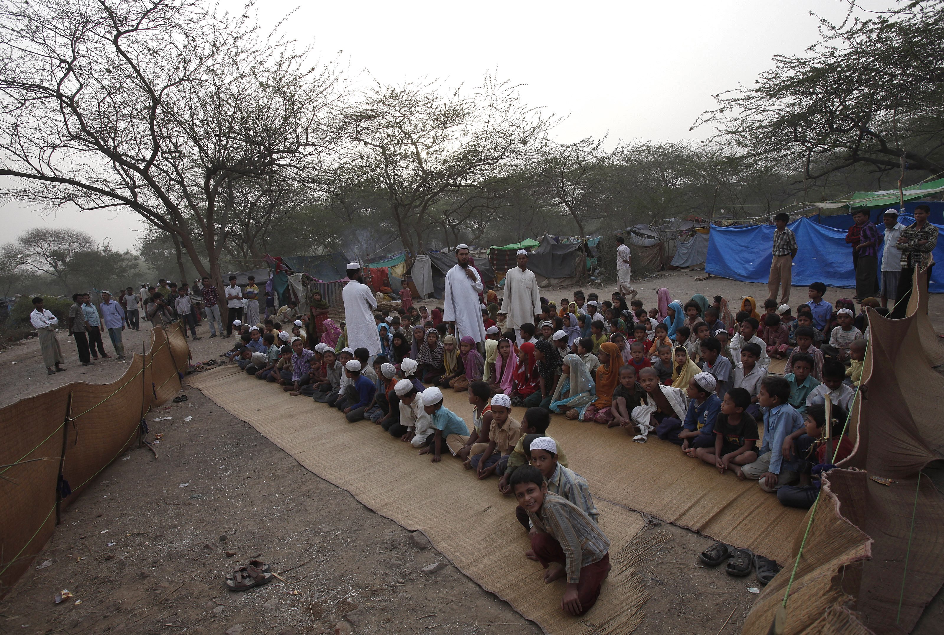 a rohingya muslim camp in indian occupied kashmir photo reuters