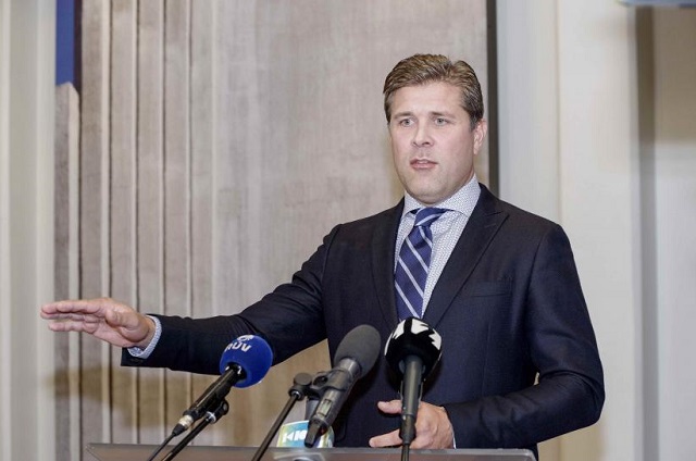 iceland 039 s prime minister bjarni benediktsson speaks during a press conference in reykjavik iceland september 15 2017 photo reuters geirix