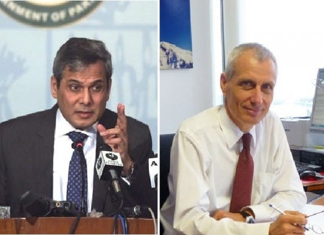 pakistan foreign office spokesperson nafees zakaria and switzerland 039 s envoy designate thomas kolly photo file pakistan foreign office spokesperson nafees zakaria and switzerland 039 s envoy designate thomas kolly photo file